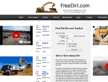 Tablet Screenshot of freedirt.com